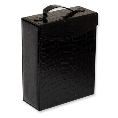 Black Crocodile PVC Jewelry Case GP9542