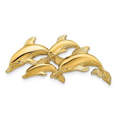 Dolphins Slide 14k Gold K2496, MPN: K2496, 637218049189