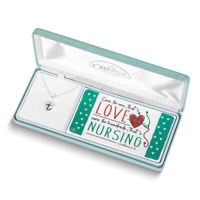 Silver-plated Nursing Heart Cross Gift Boxed Necklace GM24498, MPN: GM24498, 603799249669