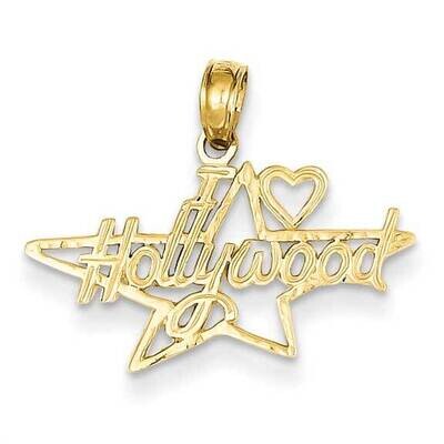 I Heart Hollywood Star Pendant 14k Gold K2786, MPN: K2786, 637218025152