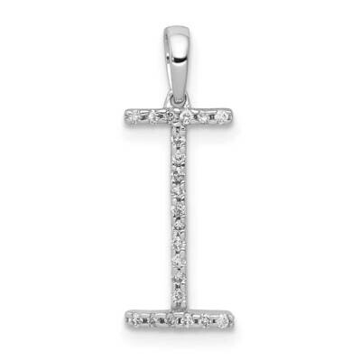 Initial I Pendant 14k White Gold Diamond PM5222I-010-WA, MPN: PM5222I-010-WA, 883957134369