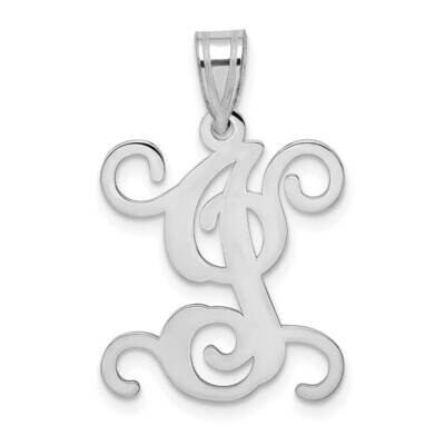 Initial Letter I Pendant 10k White Gold 10XNA518W/I, MPN: 10XNA518W/I,