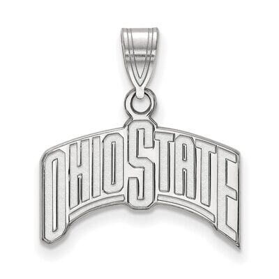 Ohio State University Large Pendant 10k White Gold 1W069OSU, MPN: 1W069OSU, 886774792675