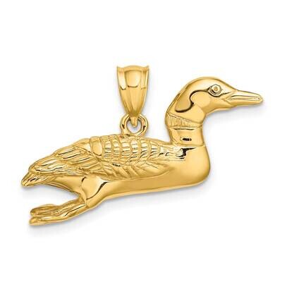 3-Dimensional Mallard Charm 14k Gold Solid Polished C2554, MPN: C2554, 637218099672