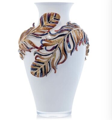 Jay Strongwater Aditya Feather Vase Natural SDH2564-280, MPN: SDH2564-280, 848510042543