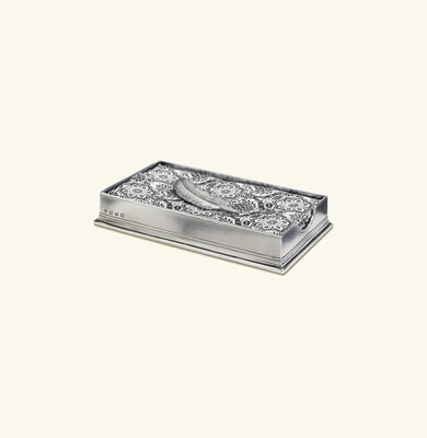 Match Pewter Dinner Napkin/Guest Towel Box With Feather Weight 1284.2, MPN: 1284.2,