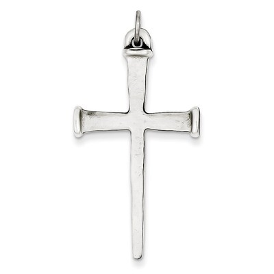 Nail Cross Pendant Sterling Silver Antiqued QC3266, MPN: QC3266, 883957548319