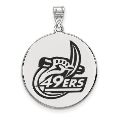 University of North Carolina at Charlotte XLarge Enamel Disc Pendant Sterling Silver SS003UNCC, MPN…