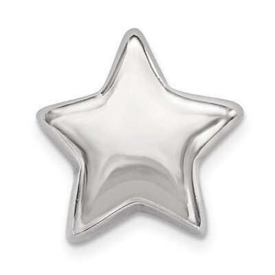 Star Slide Charm Sterling Silver Rhodium-plated QC9016, MPN: QC9016, 886774649184