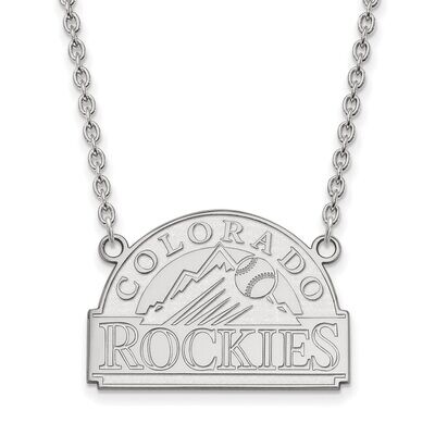 Colorado Rockies Large Pendant with Necklace Sterling Silver SS007ROK-18, MPN: SS007ROK-18, 8867746…