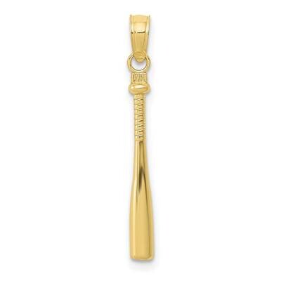 3-D Baseball Bat Pendant 10k Gold 10C3764, MPN: 10C3764,