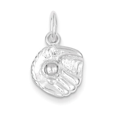 Baseball Glove Charm Sterling Silver QC1802, MPN: QC1802, 883957558752