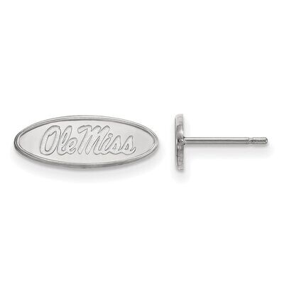 University of Mississippi x-Small Post Earring 14k White Gold 4W008UMS, MPN: 4W008UMS, 886774835853