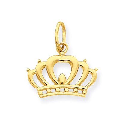 Crown Charm 14k Gold YC1036, MPN: YC1036, 886774617282