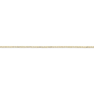 1.5mm Machine Made Diamond Cut Rope Chain 24 Inch 10k Gold 10M012-24, MPN: 10M012-24, 886774433653