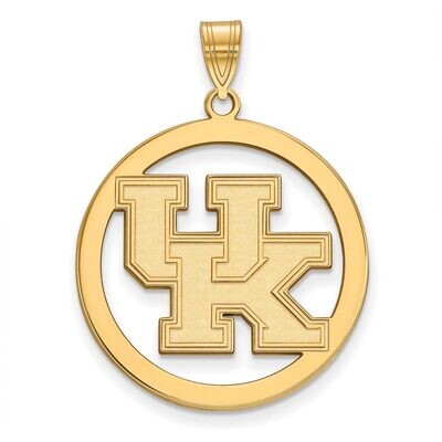 University of Kentucky L Pendant in Circle Gold-plated Silver GP034UK, MPN: GP034UK, 886774936918