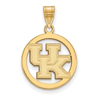 University of Kentucky Sm Pendant in Circle Gold-plated Silver GP033UK, MPN: GP033UK, 886774936116