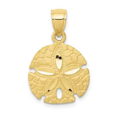 Sand Dollar Pendant 10k Gold 10K2935, MPN: 10K2935,