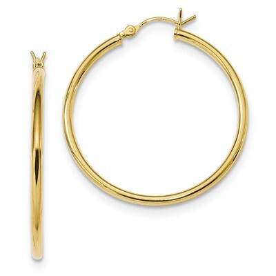 Hoop Earrings Sterling Silver Gold-Tone Polished QE13143, MPN: QE13143, 191101232916
