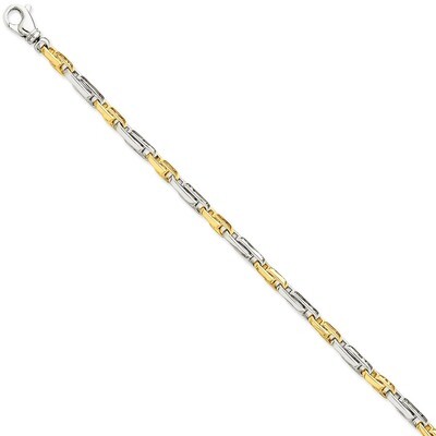 5mm Fancy Link Chain 24 Inch 14k Two-Tone Gold LK698-24, MPN: LK698-24, 191101654077