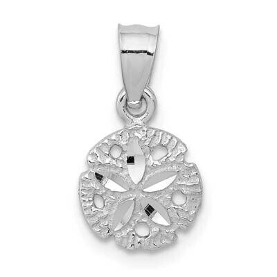 Sand Dollar Pendant 10k White Gold 10K5381, MPN: 10K5381,