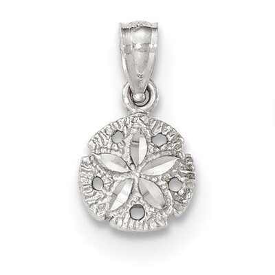 Sand Dollar Pendant 14k white Gold K5381, MPN: K5381, 191101368615