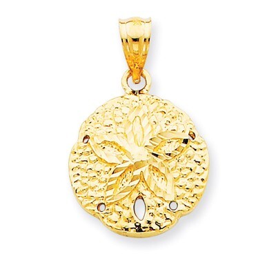 Sand Dollar Pendant 14k Gold K2936, MPN: K2936, 191101368585