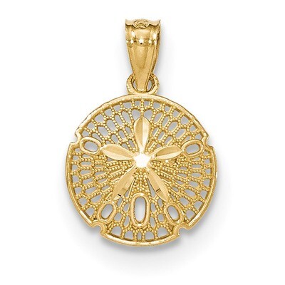 Filigree Sand Dollar Pendant 14k Gold Polished YC1250, MPN: YC1250, 191101459962