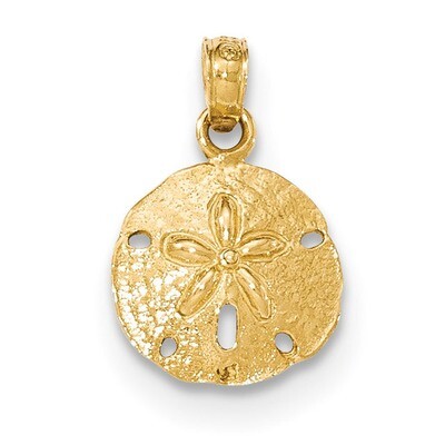 Sand Dollar Pendant 14k Gold Polished K5379, MPN: K5379, 637218038602