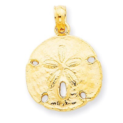 Sand Dollar Pendant 14k Gold Polished C2542, MPN: C2542, 637218011865