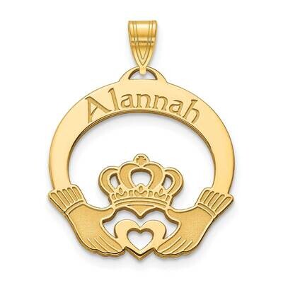 Personalized Claddaugh Charm Gold-plated  XNA987GP, MPN: XNA987GP,