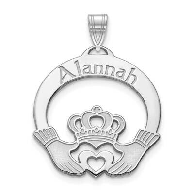 Personalized Claddaugh Charm Sterling Silver XNA987SS, MPN: XNA987SS,