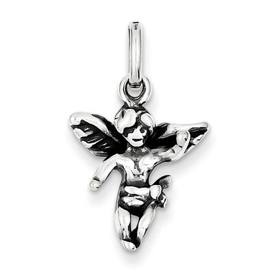 Angel Charm Antiqued Sterling Silver QC3815, MPN: QC3815, 883957908656