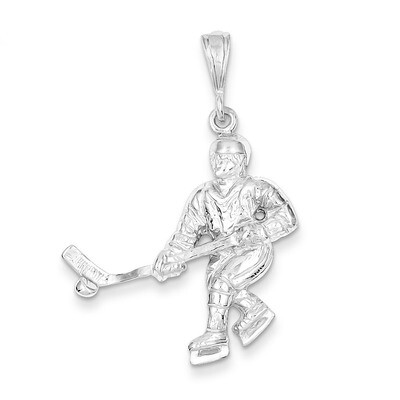 Hockey Player Charm Sterling Silver QC738, MPN: QC738, 883957976969