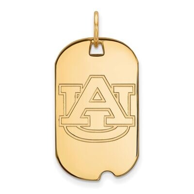 Auburn University Small Dog Tag 14k Yellow Gold 4Y027AU, MPN: 4Y027AU, 886774878072
