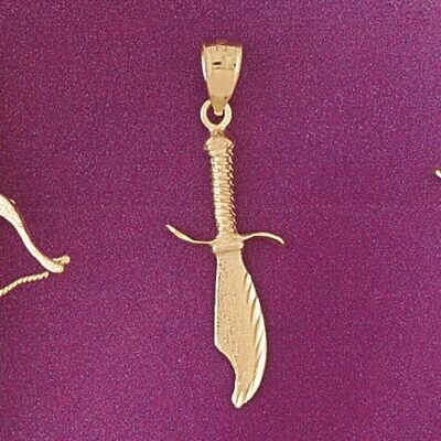 Dazzlers Jewelry Sword Pendant Necklace Charm Bracelet in Yellow, White or Rose Gold 4833, MPN: DZ-…