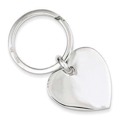 Heart Key Ring Sterling Silver QQ115, MPN: QQ115, 883957981666