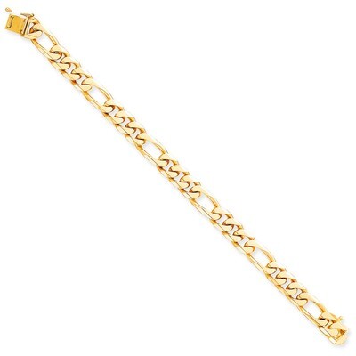 9mm Hand Polished Figaro Chain 8 Inch 10k Gold 10LK109-8, MPN: 10LK109-8, 886774406060