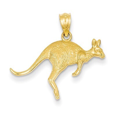 Textured Kangaroo Pendant 14k Gold YC1106, MPN: YC1106, 886774617596