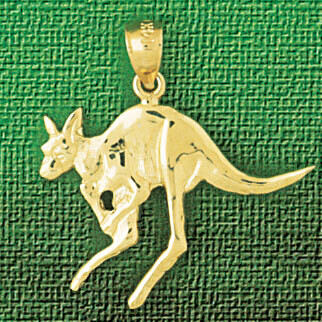 Dazzlers Jewelry Kangaroo Pendant Necklace Charm Bracelet in Yellow, White or Rose Gold 2612, MPN: …