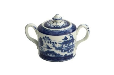 Mottahedeh Blue Canton Sugar Bowl &amp; Cover HC109, MPN: HC109,