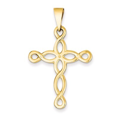 Cross Pendant 14k Gold Polished C2739, MPN: C2739, 886774088778