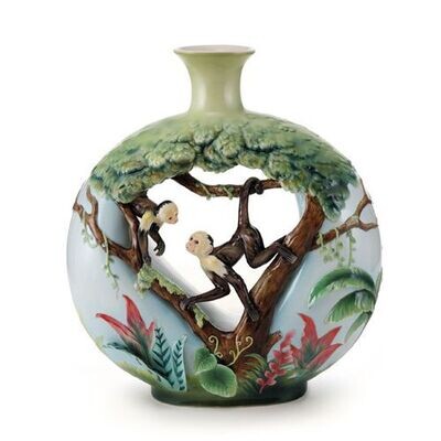 Franz Porcelain Jungle Fun Monkey Large Vase FZ02007, MPN: FZ02007,