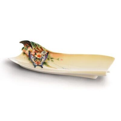 Franz Porcelain Fluttering Beauty Flower And Butterfly Ornamental Plate FZ01837, MPN: FZ01837, 8105…