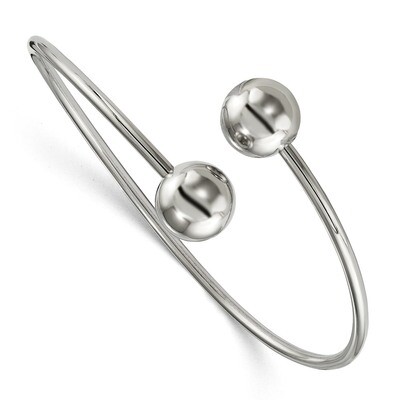 Flexible Bangle Stainless Steel Polished SRB1885 by Chisel, MPN: SRB1885, 191101016080