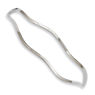 Scalloped Bangle - Stainless Steel SRB855 by Chisel, MPN: SRB855, 886774993157