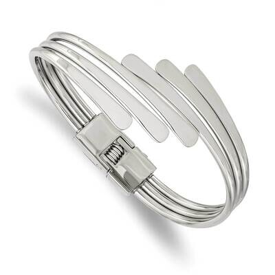 Hinged Bangle Stainless Steel Polished SRB2908, MPN: SRB2908, 191101865794