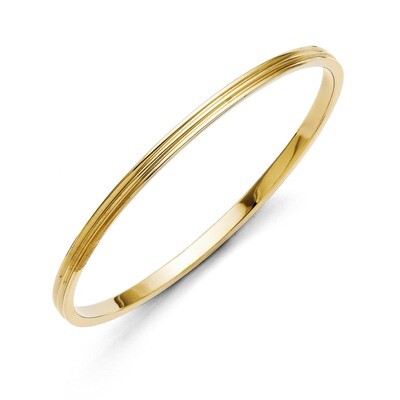 Yellow IP-plated Bangle - Stainless Steel SRB1276 by Chisel, MPN: SRB1276, 886774261287