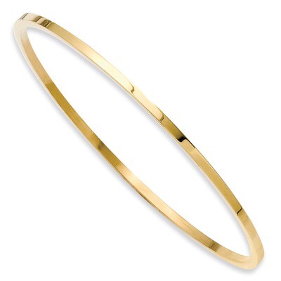 Yellow IP Plated Bangle - Stainless Steel SRB847GP by Chisel, MPN: SRB847GP, 886774192505