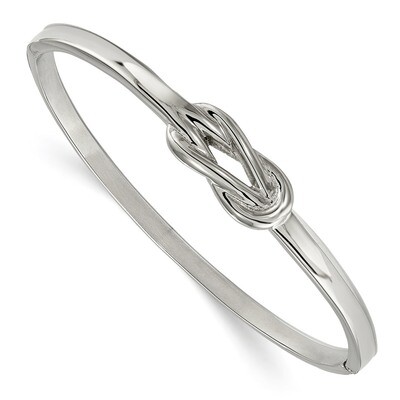 Knot Hinged Bangle Stainless Steel Polished SRB1863 by Chisel, MPN: SRB1863, 191101016103
